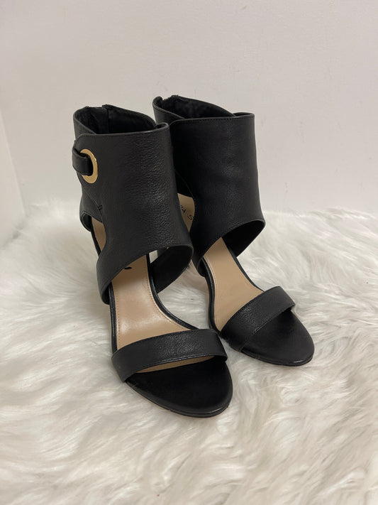 Black Shoes Heels Block Via Spiga, Size 7.5