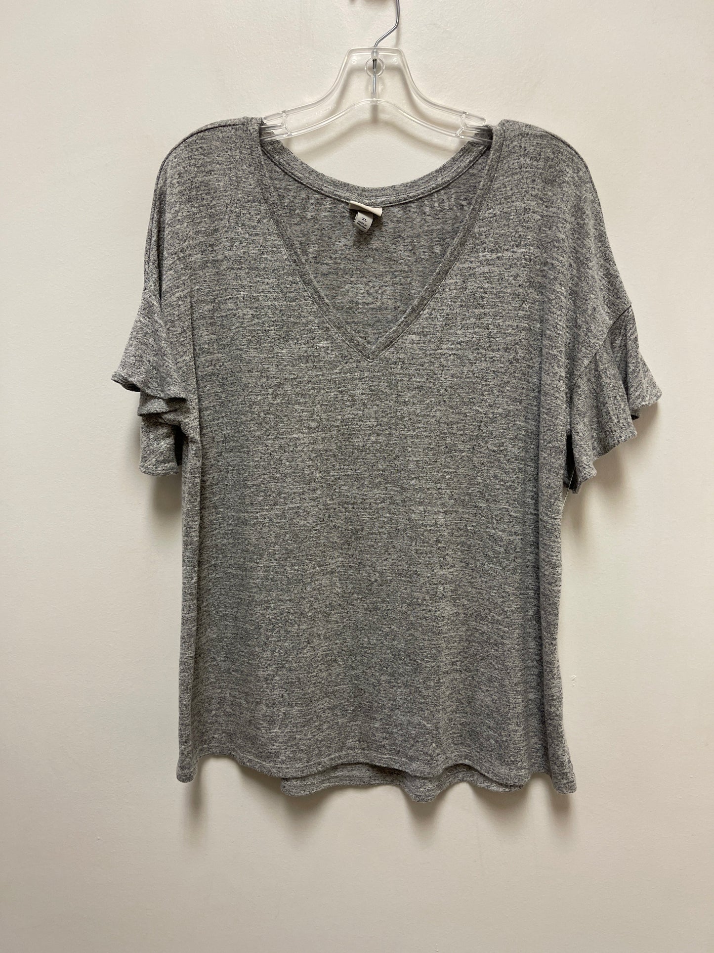 Grey Top Short Sleeve A New Day, Size Xl