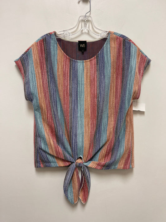 Multi-colored Top Short Sleeve W5, Size S