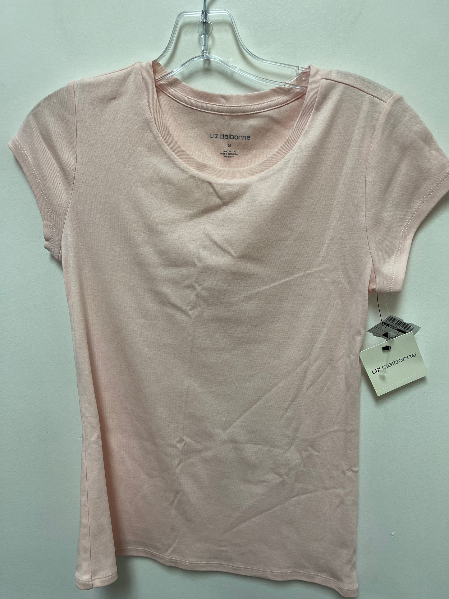 Pink Top Short Sleeve Liz Claiborne, Size S