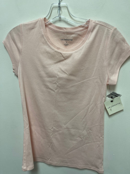 Pink Top Short Sleeve Liz Claiborne, Size S