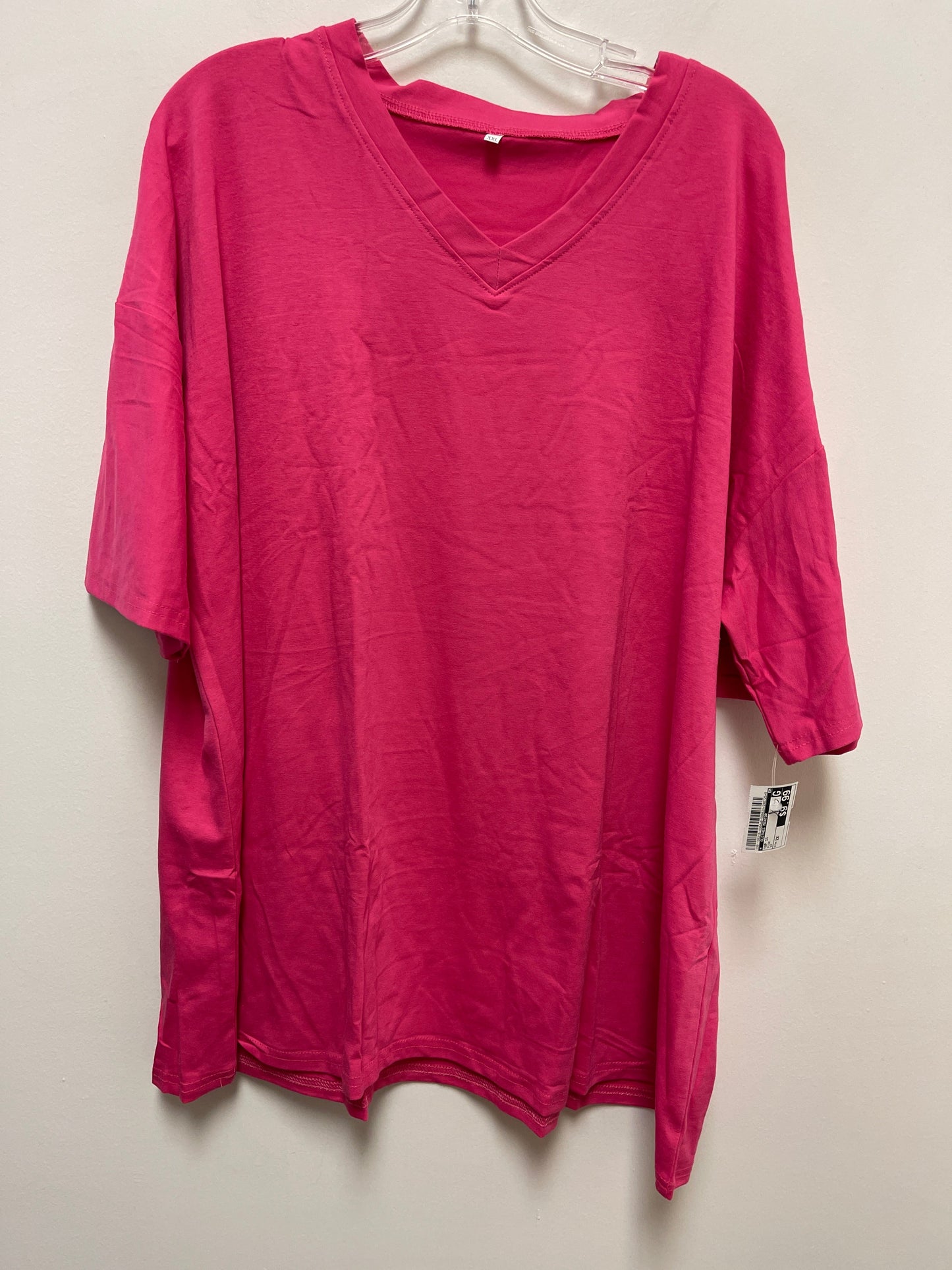 Pink Top Short Sleeve Clothes Mentor, Size 2x