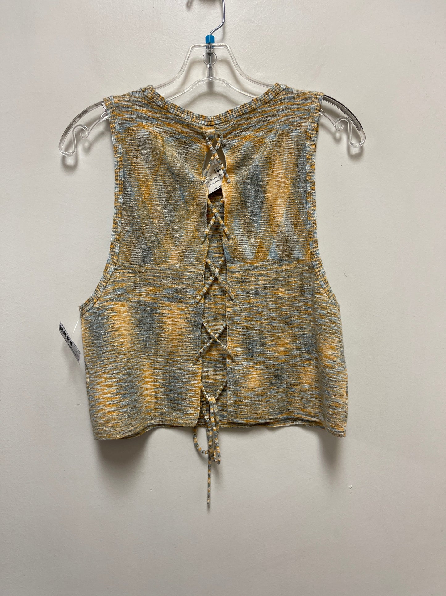 Top Sleeveless By Free People In Yellow, Size: L