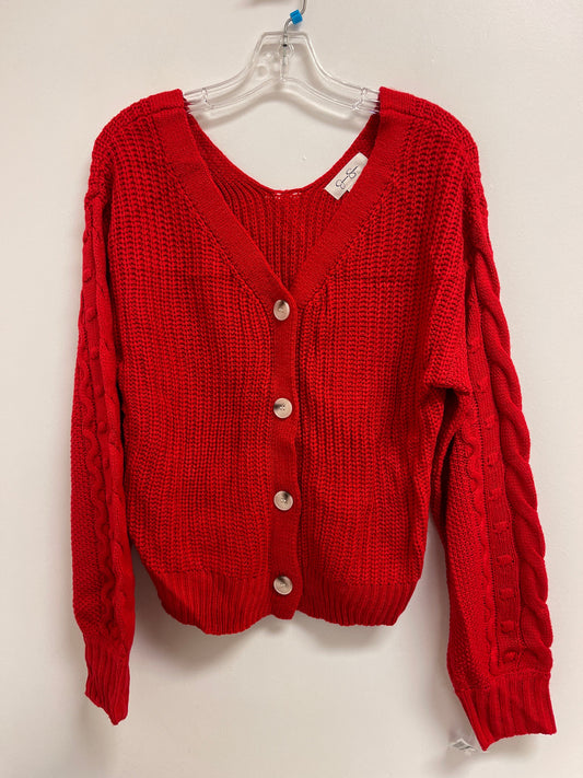 Sweater By Jessica Simpson In Red, Size: Xl