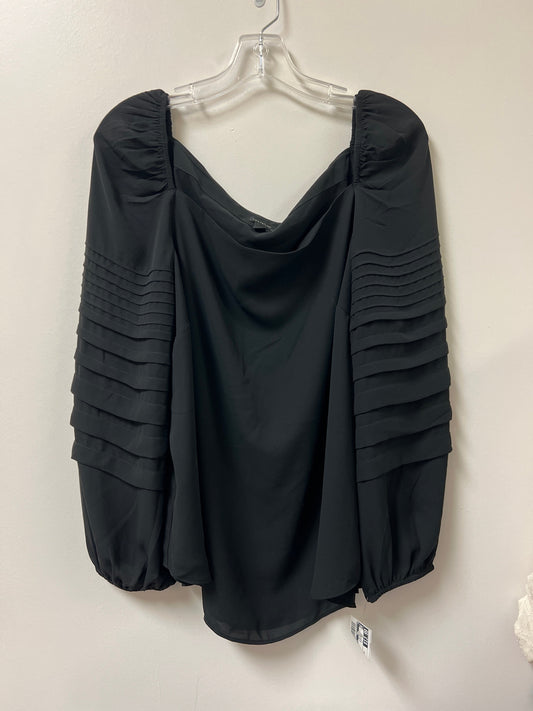 Top Long Sleeve By Ann Taylor In Black, Size: Xl