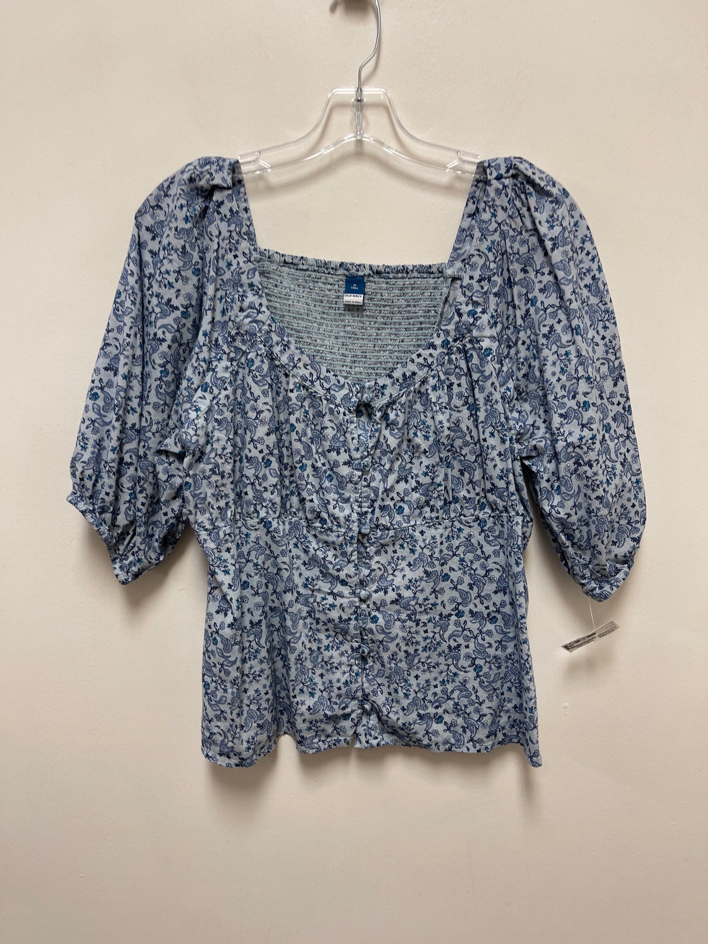 Top Long Sleeve By Old Navy In Blue, Size: M