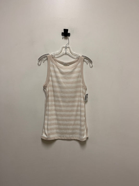 Top Sleeveless By Gap In Cream, Size: M