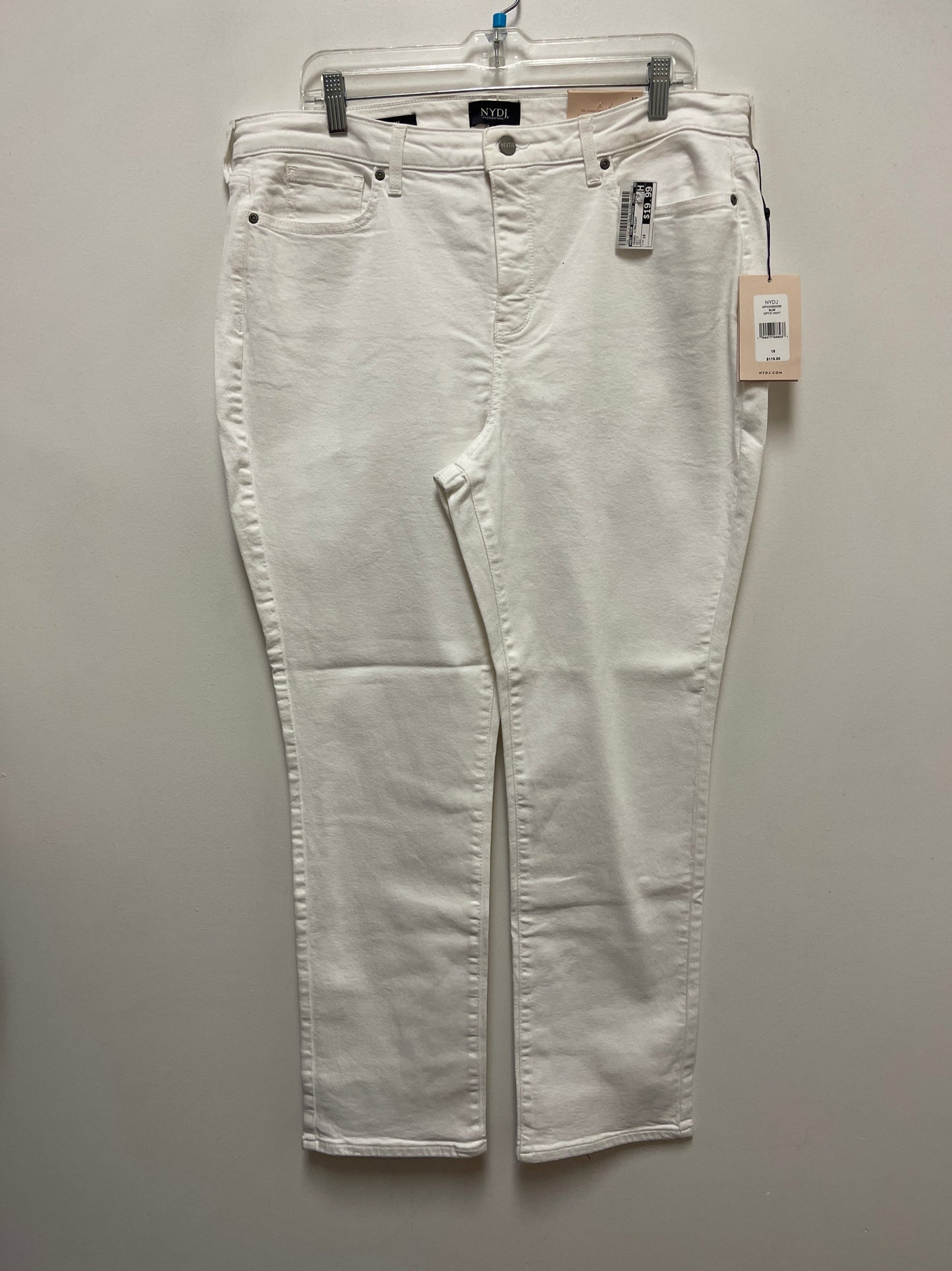 Jeans Straight By Not Your Daughters Jeans In White, Size: 18