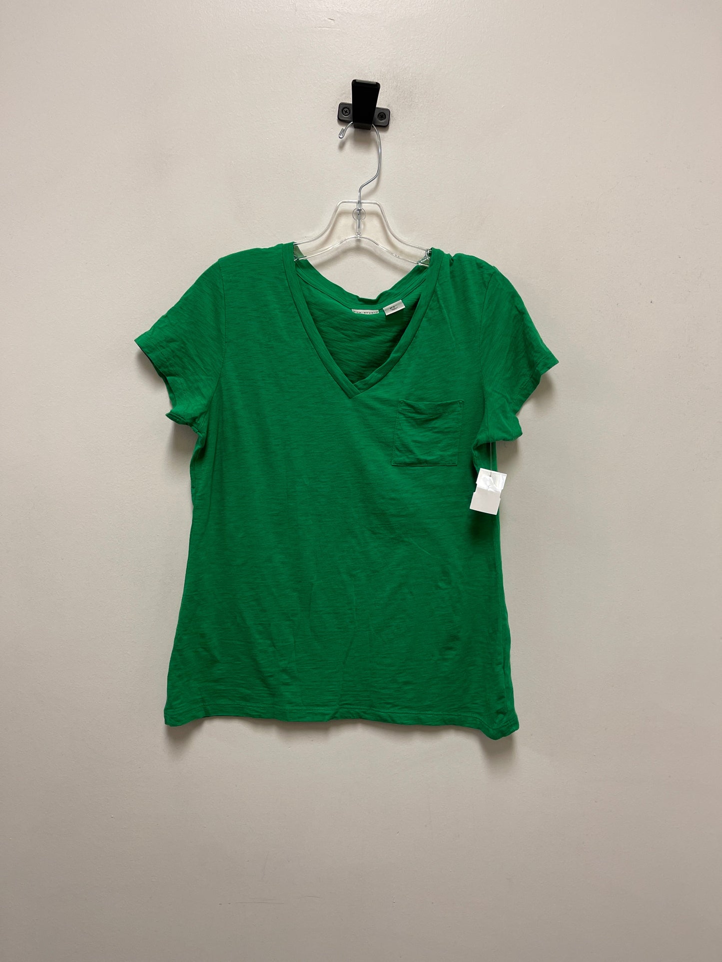 Top Short Sleeve By Max Studio In Green, Size: M