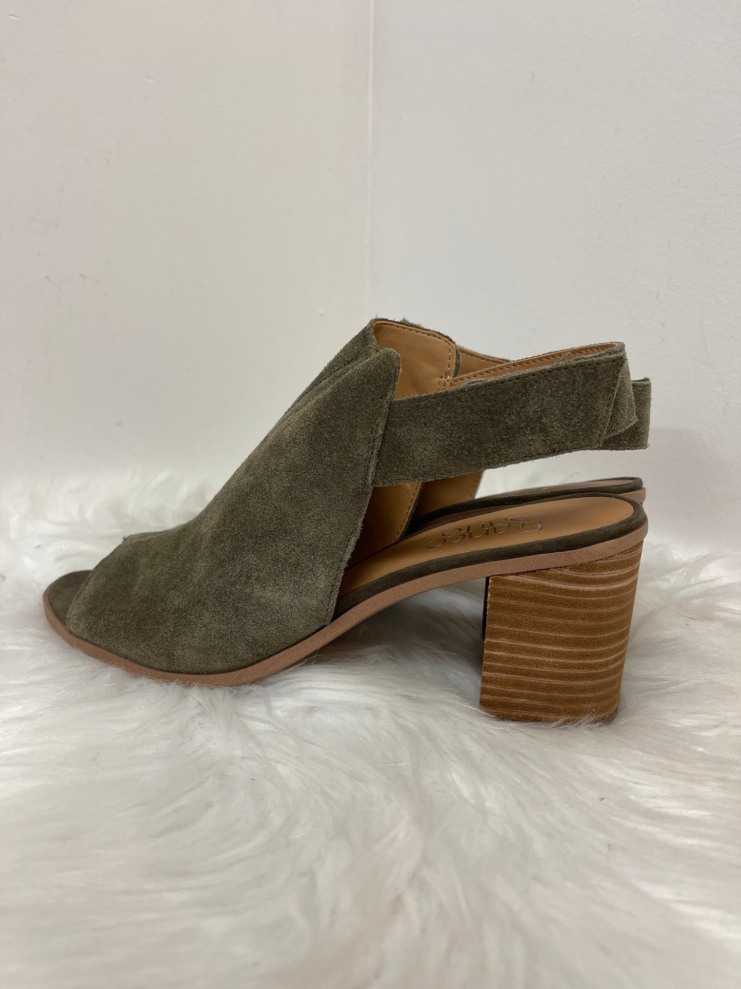 Shoes Heels Block By Franco Sarto In Green, Size: 7.5