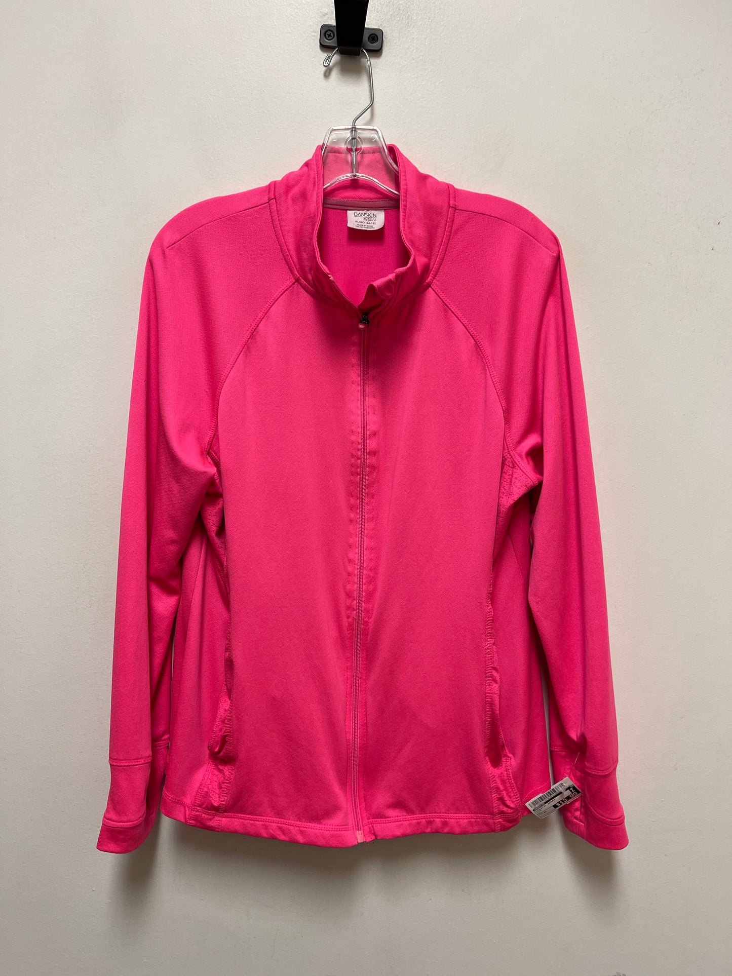 Athletic Jacket By Danskin In Pink, Size: Xl