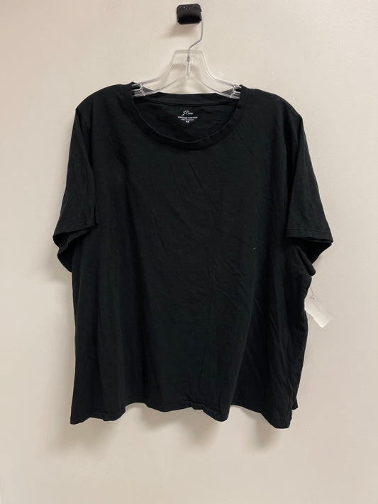 Top Short Sleeve By J. Crew In Black, Size: 3x