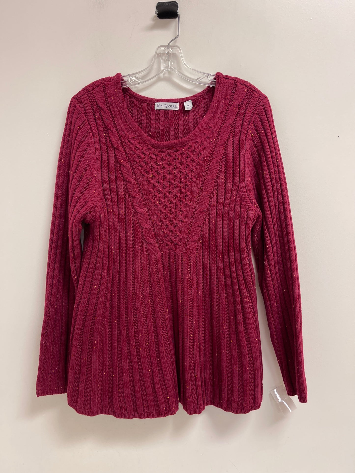 Sweater By Kim Rogers In Pink, Size: Xl