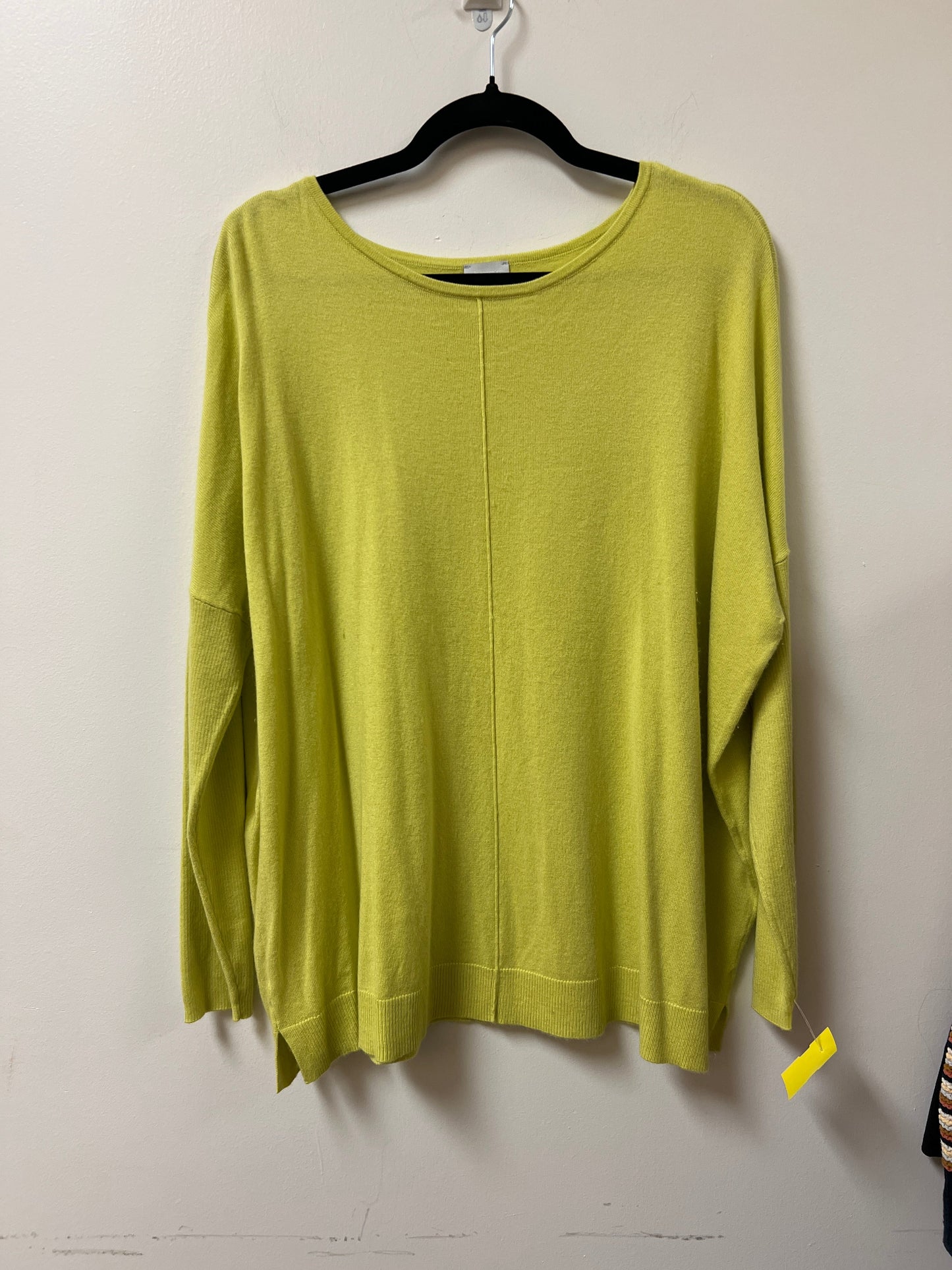 Sweater By Chicos In Yellow, Size: L