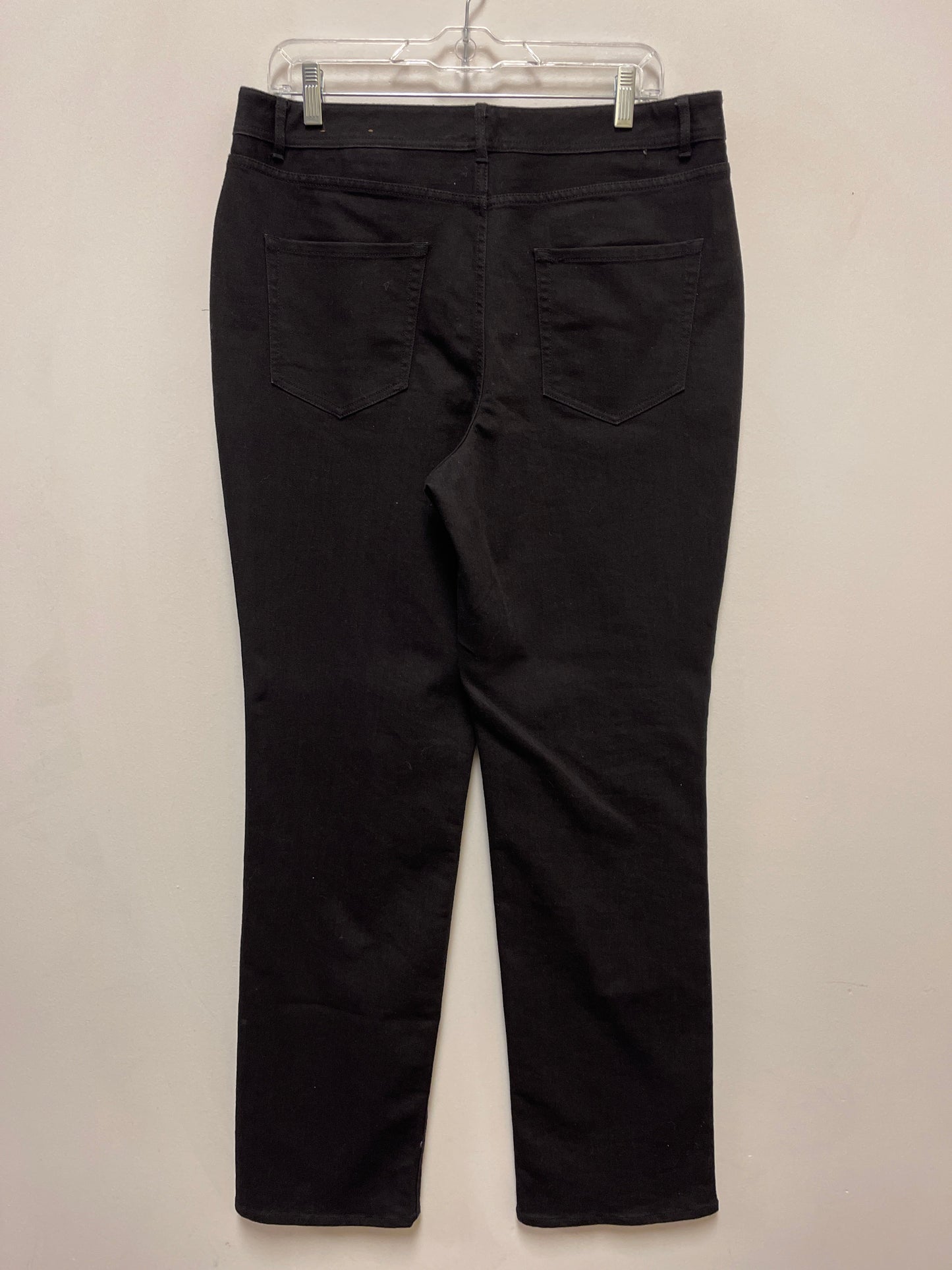 Jeans Straight By Coldwater Creek In Black, Size: 12