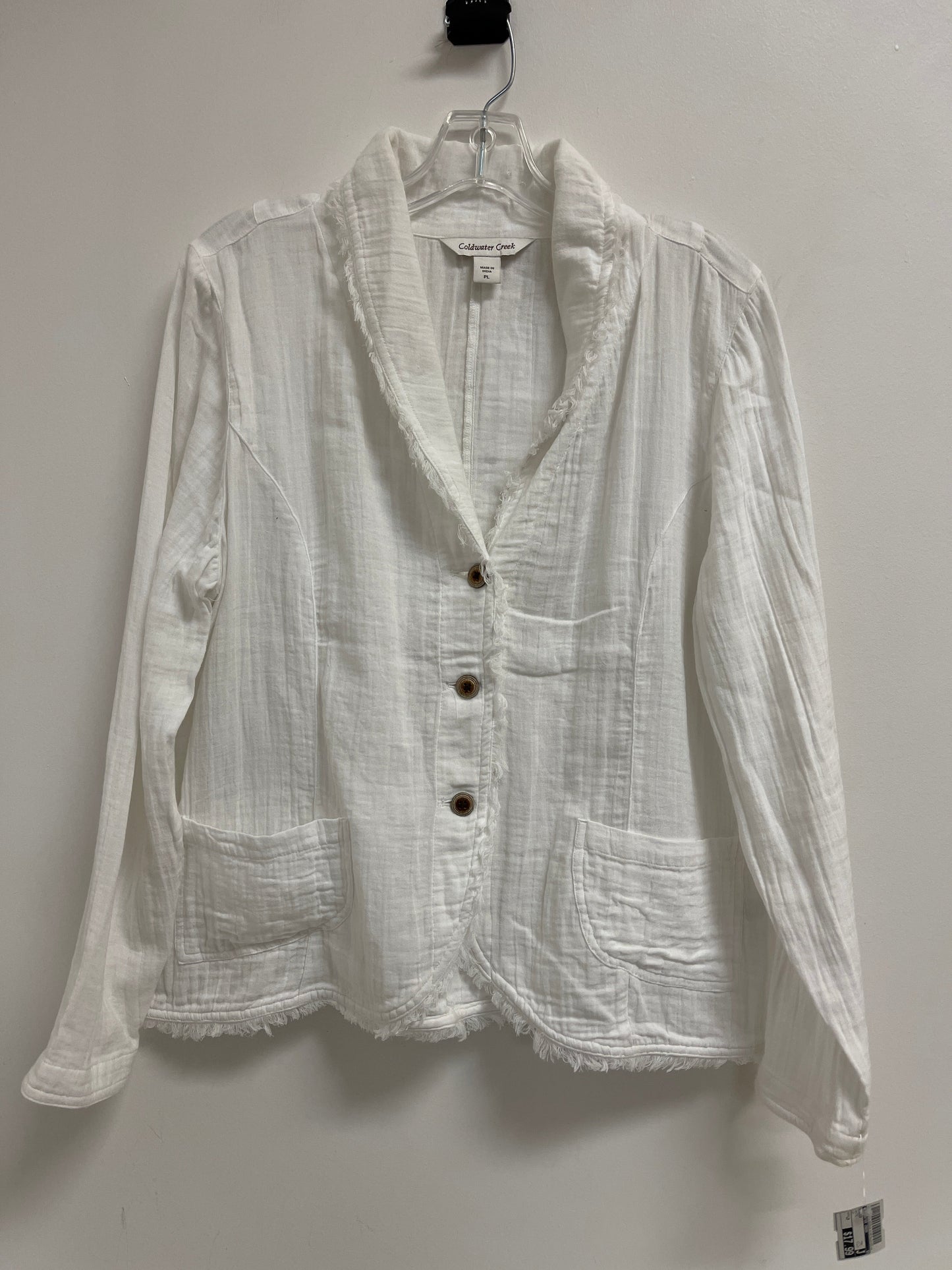 Blazer By Coldwater Creek In White, Size: Lp