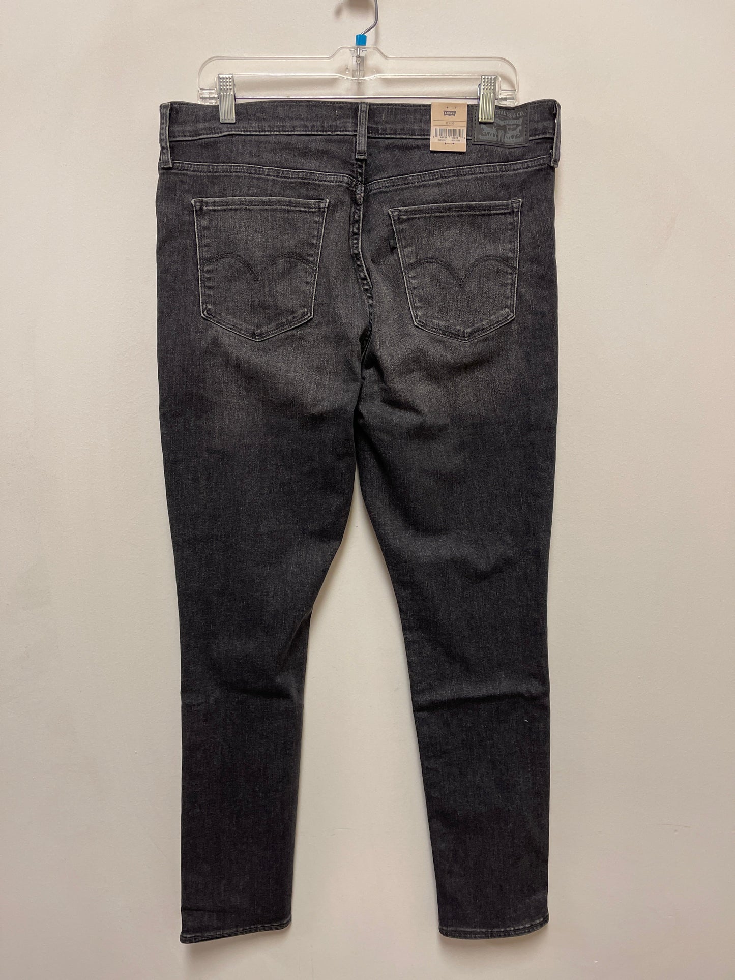 Jeans Skinny By Levis In Grey, Size: 16