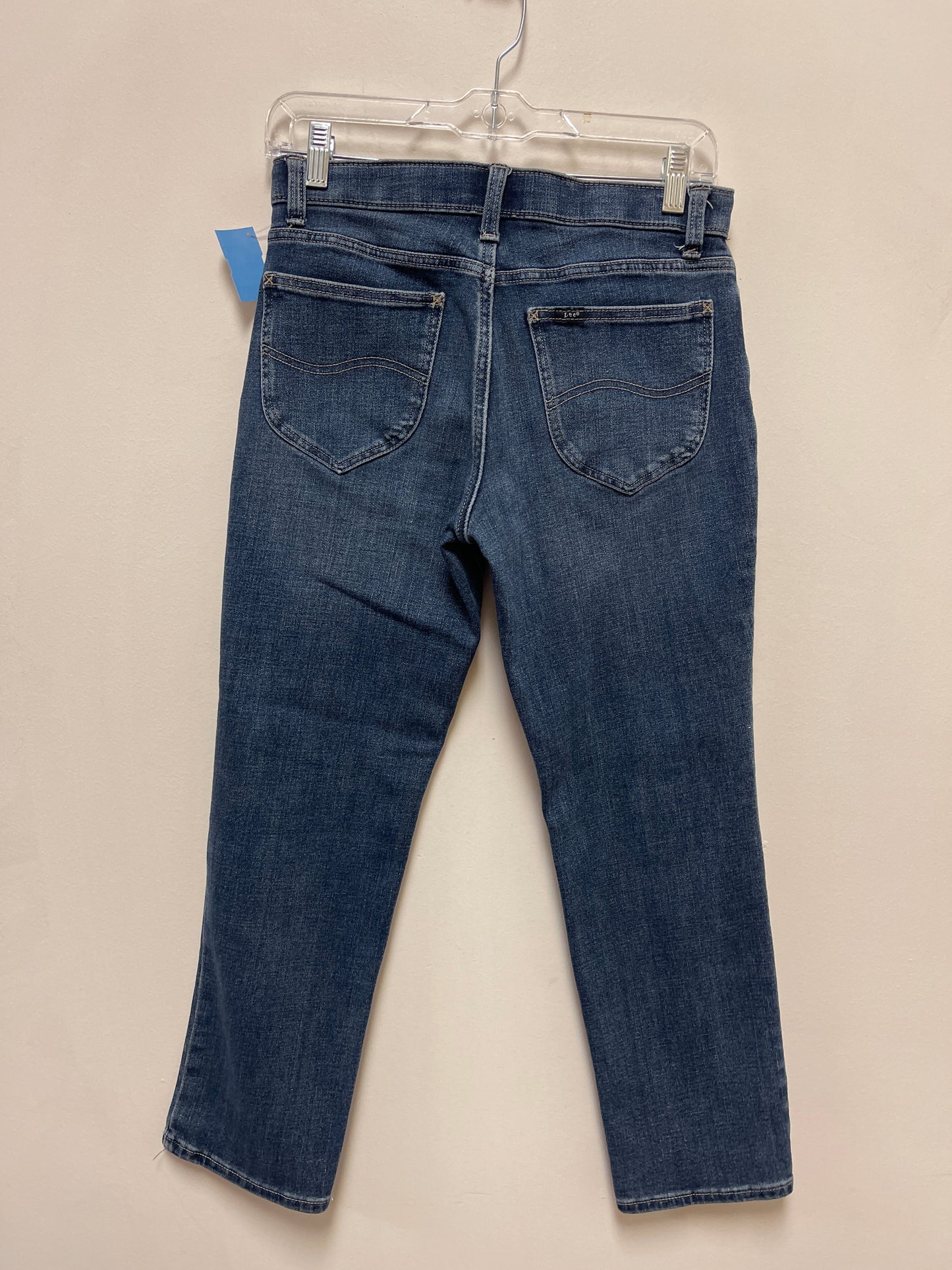 Jeans Straight By Lee In Blue Denim, Size: 6p