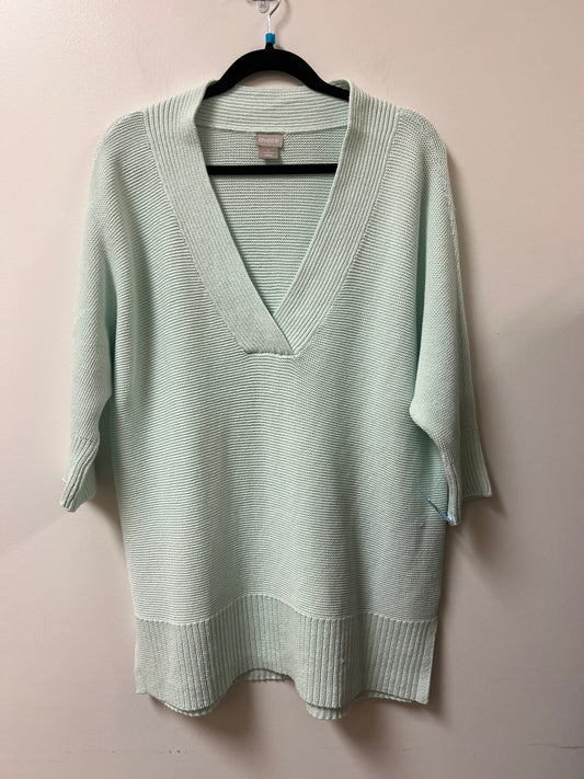 Sweater By Chicos In Blue, Size: M