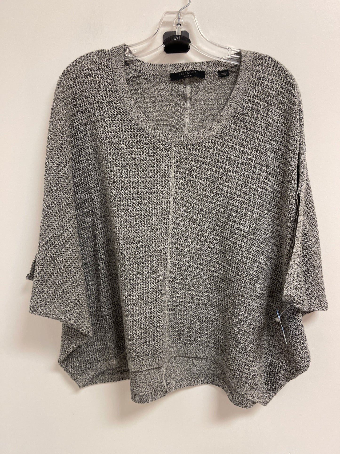 Top Short Sleeve By All Saints In Grey, Size: M