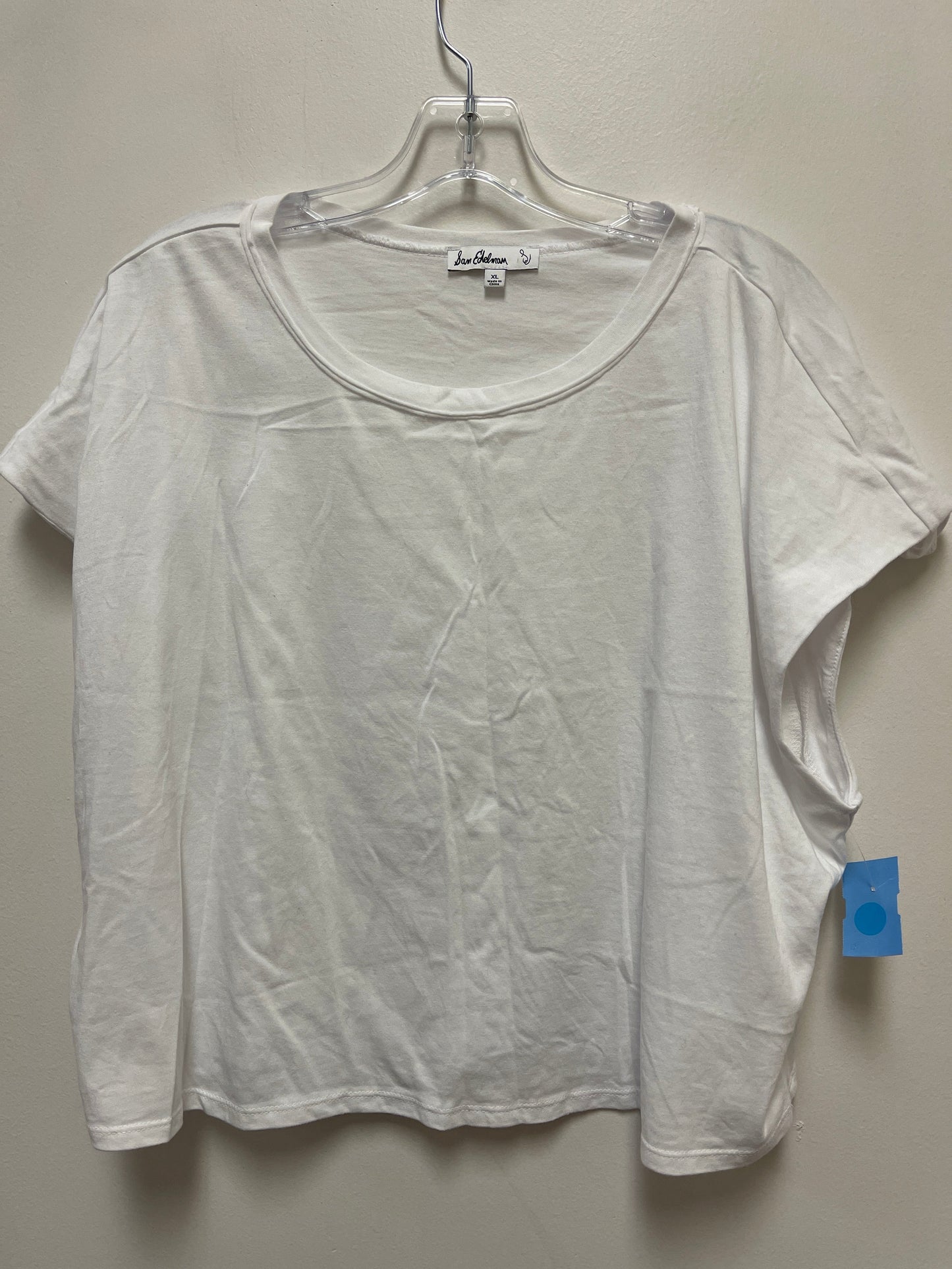 Top Short Sleeve By Sam Edelman In White, Size: Xl