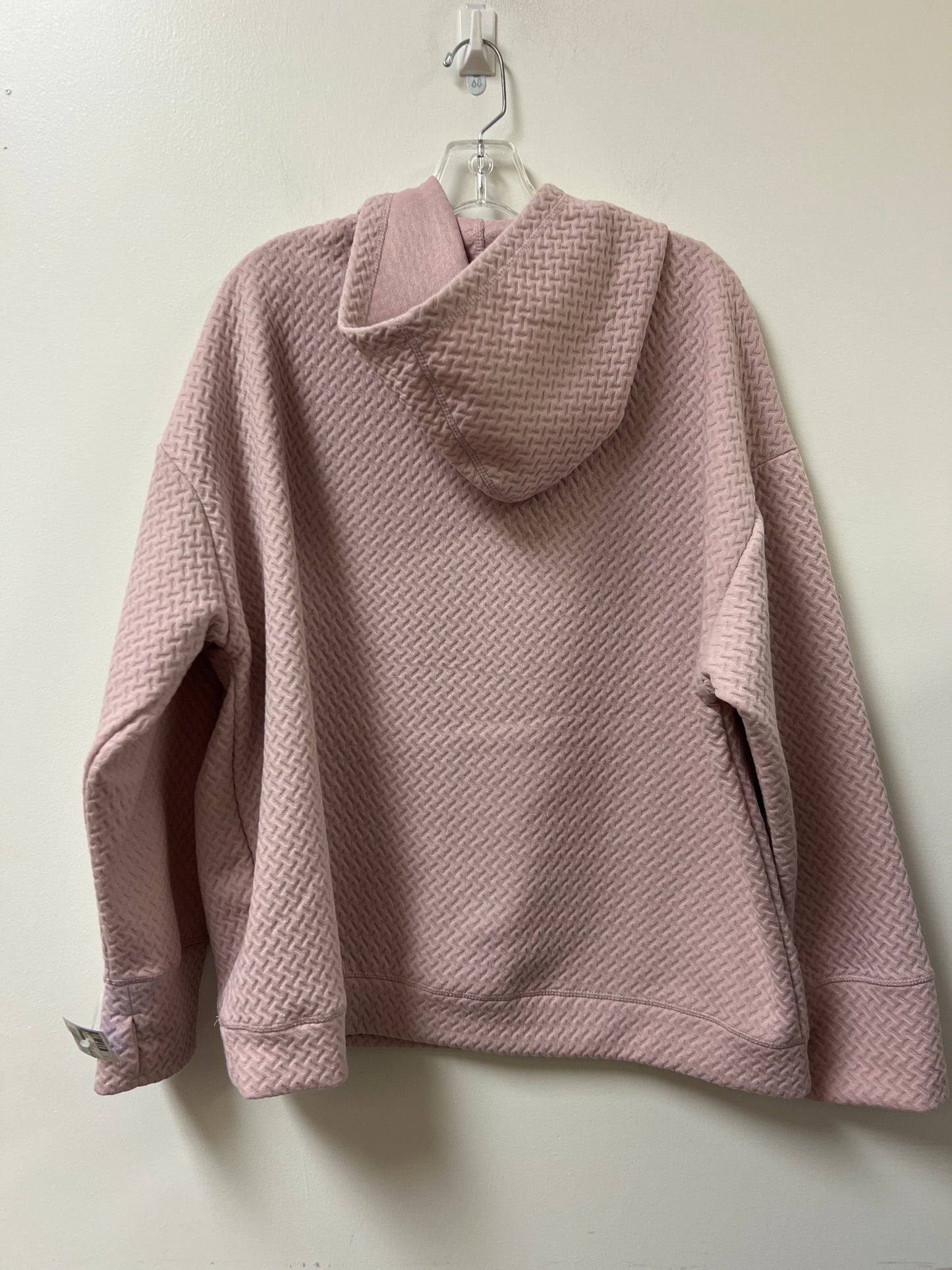 Athletic Sweatshirt Hoodie By Nine West In Pink, Size: 1x