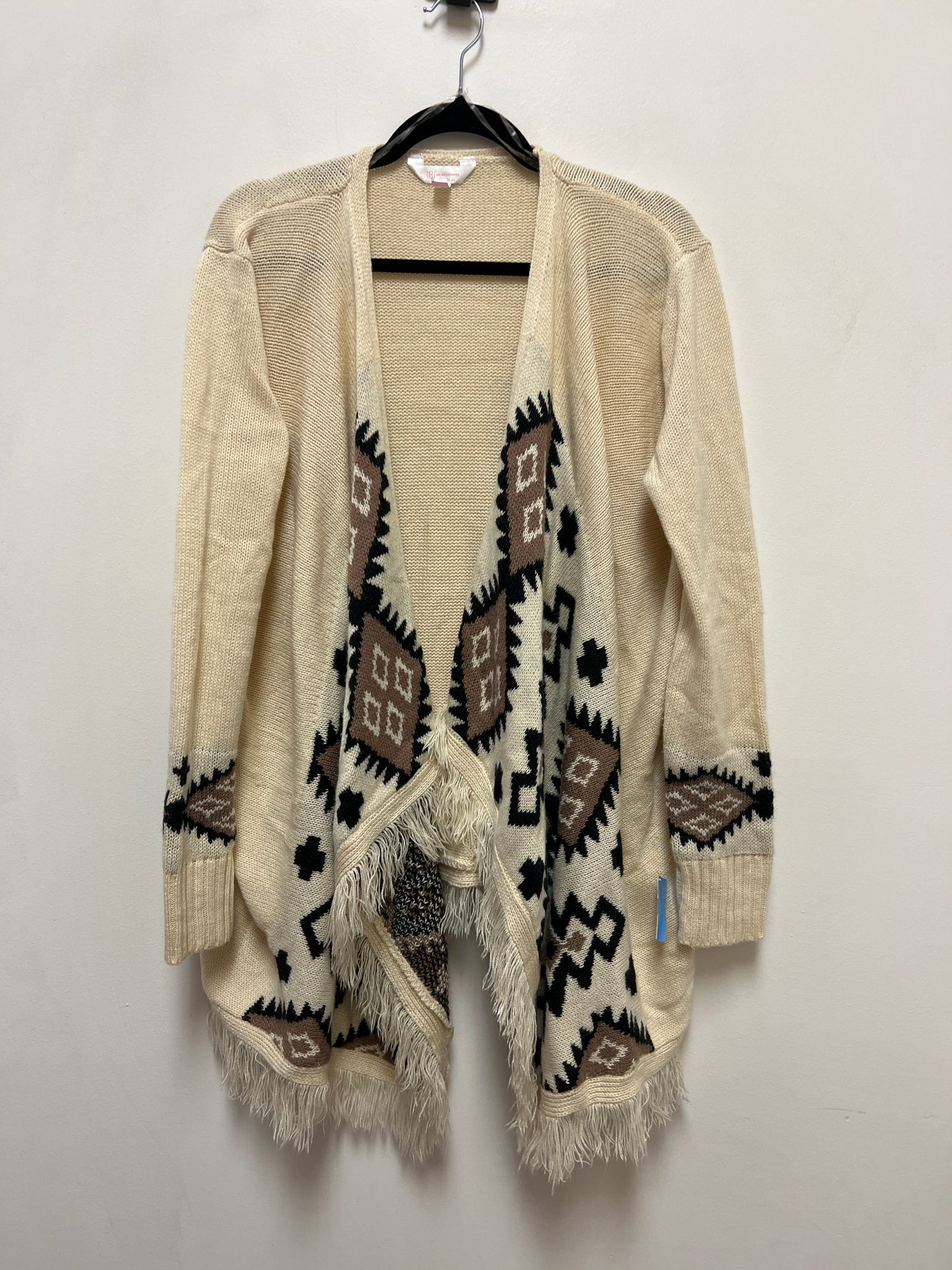 Cardigan By No Boundaries In Cream, Size: L