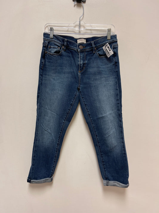 Jeans Skinny By Loft In Blue Denim, Size: 4