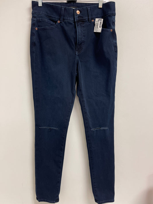 Jeans Skinny By Express In Blue Denim, Size: 10