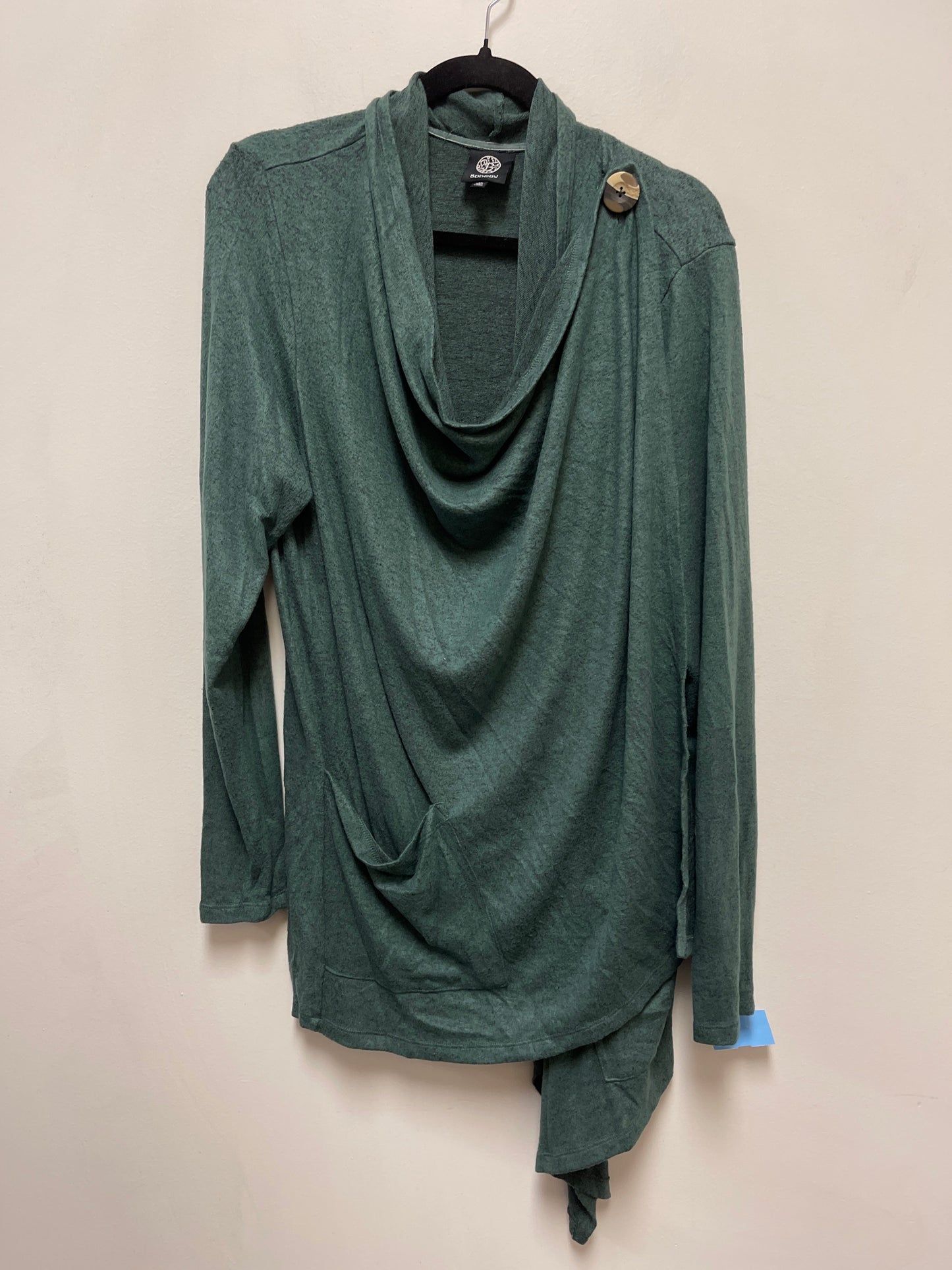 Cardigan By Bobeau In Green, Size: Xl