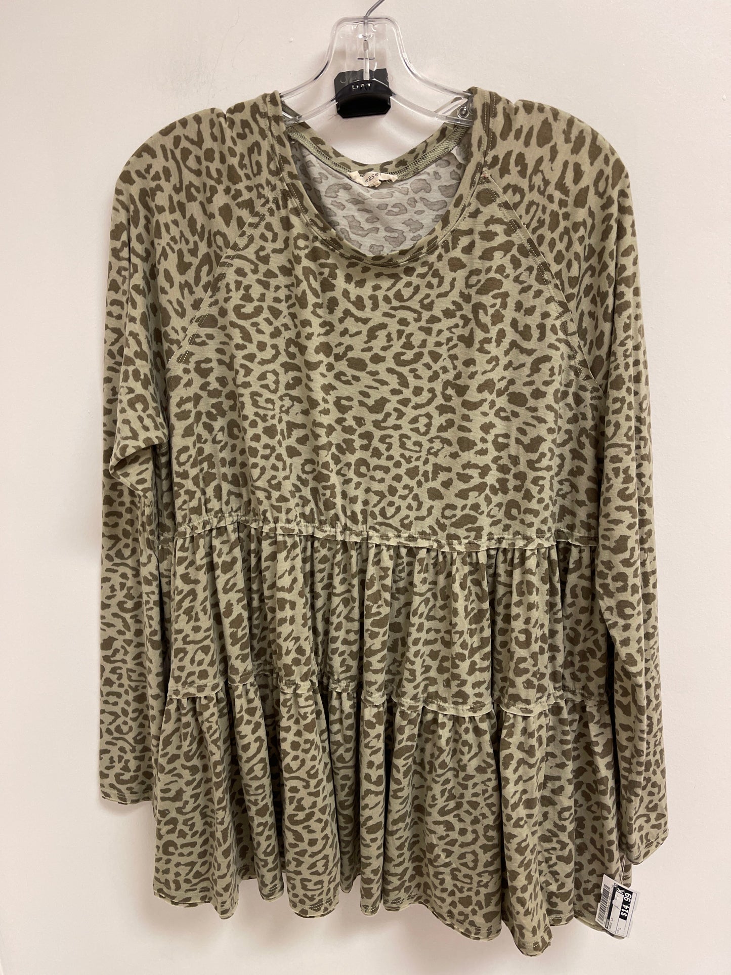 Tunic Long Sleeve By Easel, Size: L