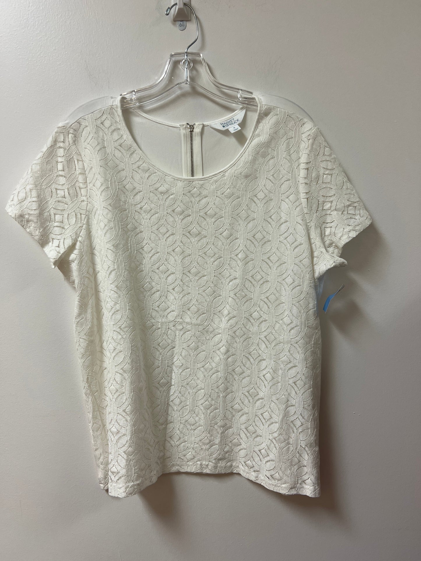 Top Short Sleeve By Market & Spruce In White, Size: Xl