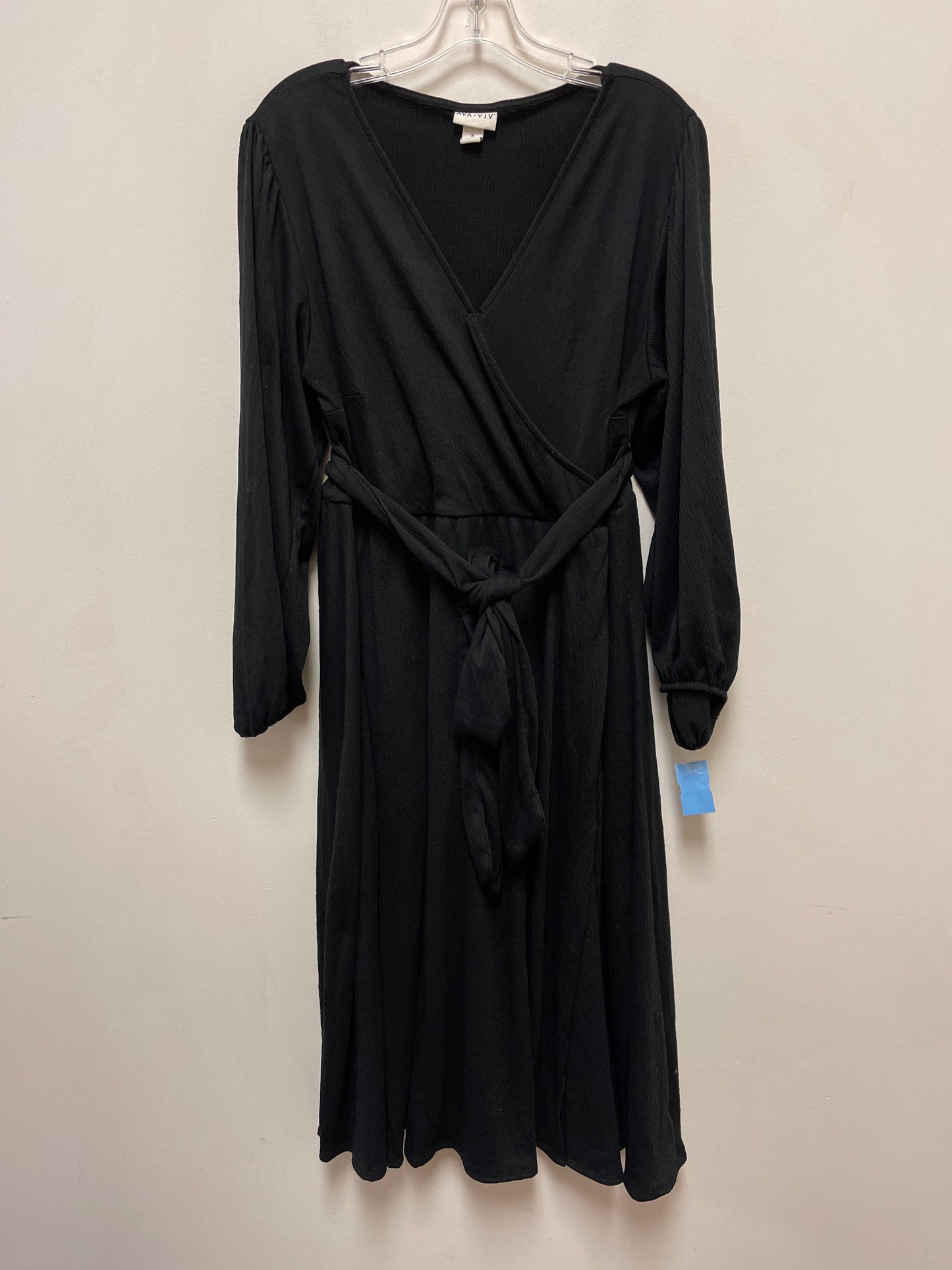 Dress Casual Midi By Ava & Viv In Black, Size: Xl