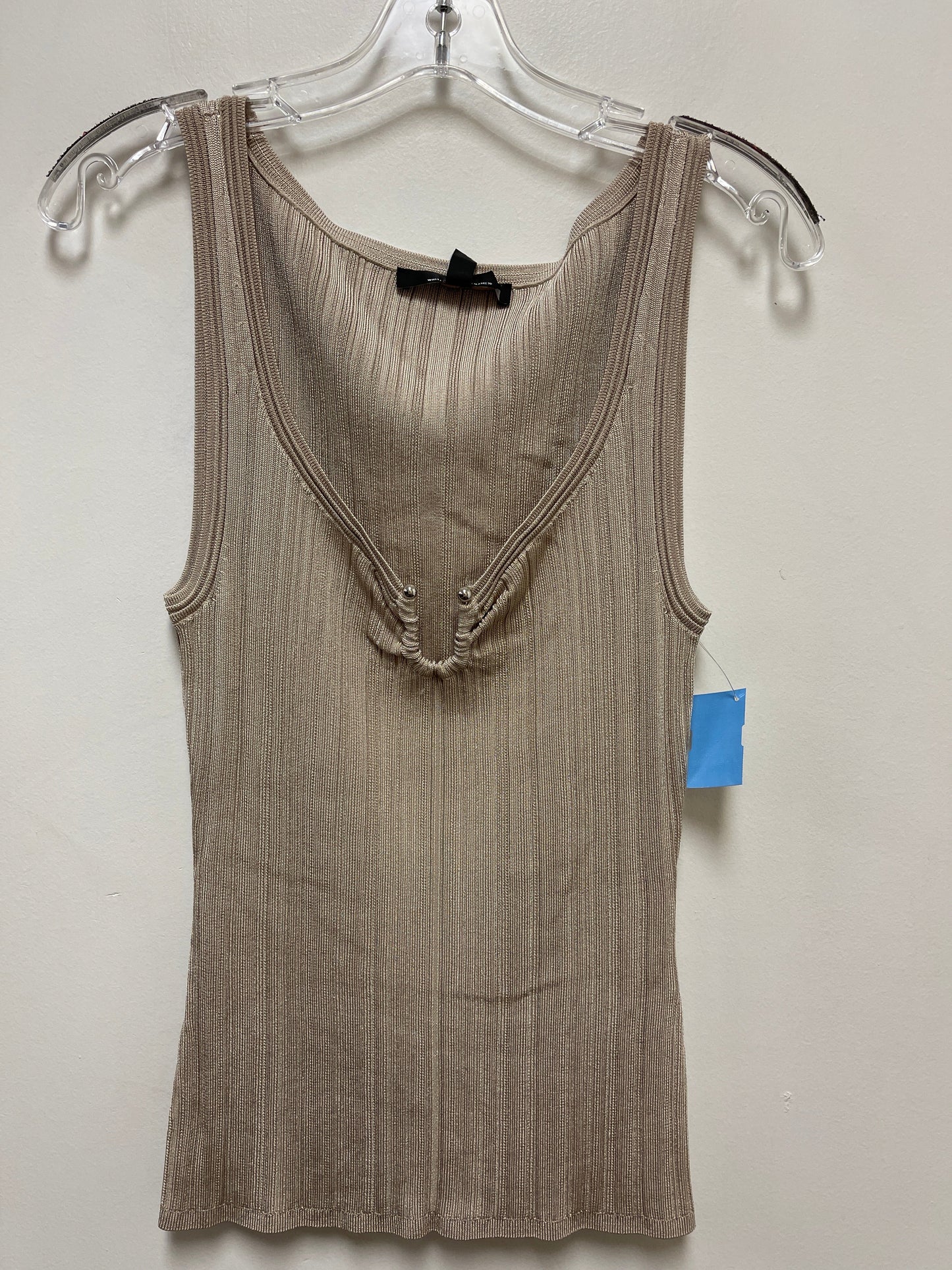 Top Sleeveless By White House Black Market In Tan, Size: M