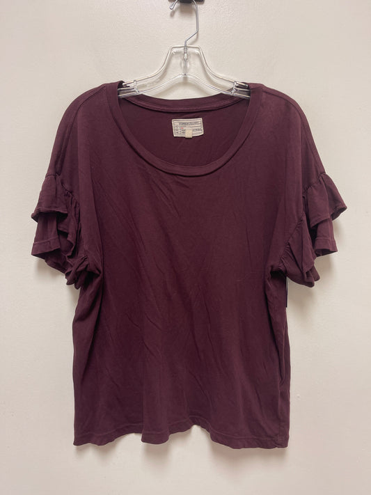 Top Short Sleeve Basic By Current Elliott  Size: Xs