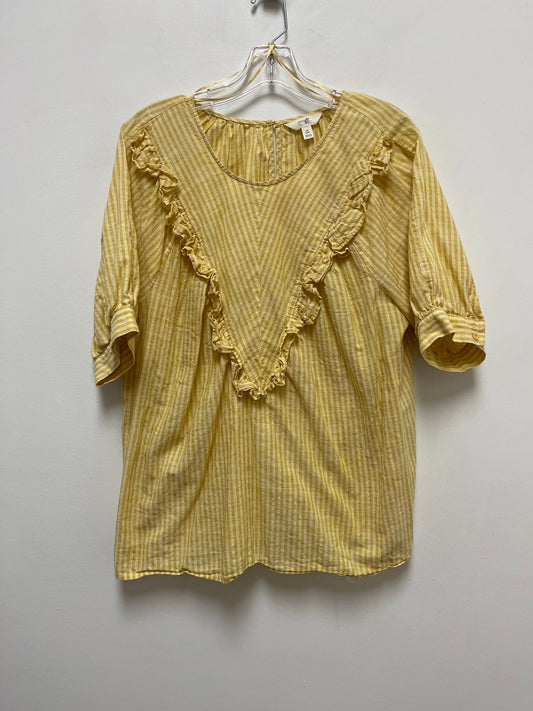 Yellow Top Short Sleeve Terra & Sky, Size Xl