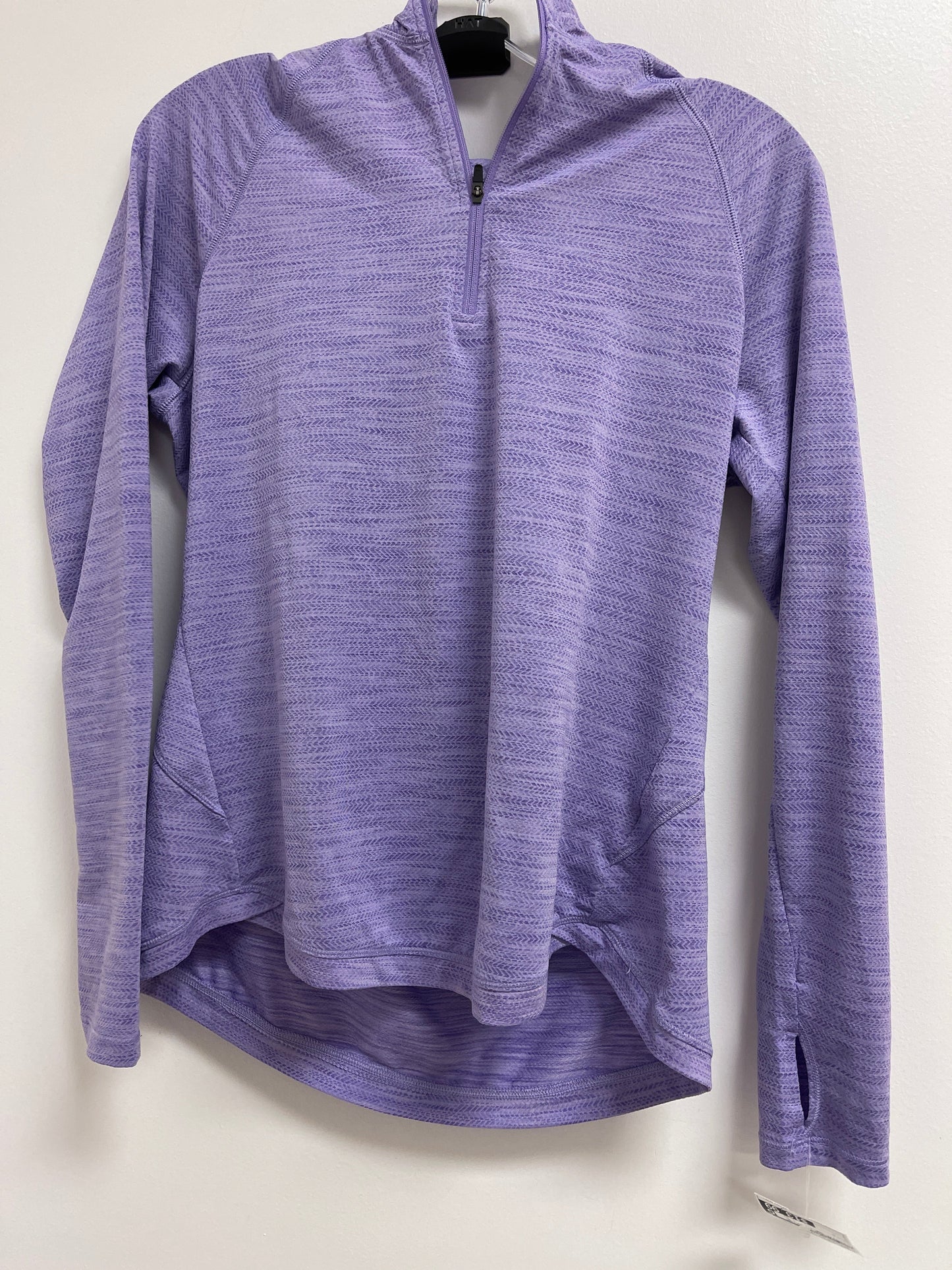 Purple Athletic Top Long Sleeve Collar Dsg Outerwear, Size S