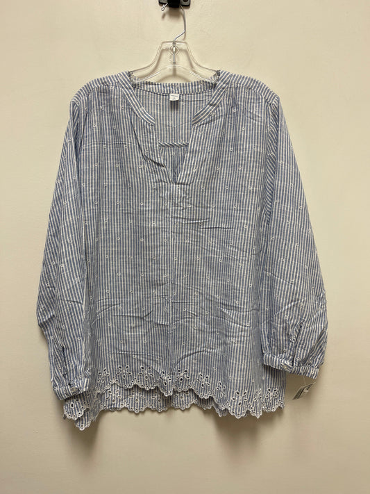 Blue Top Long Sleeve Old Navy, Size Xl