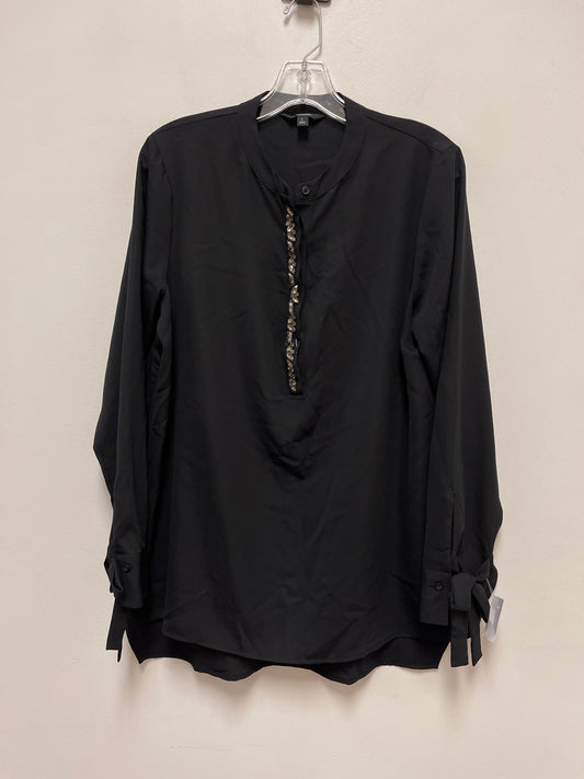 Black Top Long Sleeve Simply Vera, Size L