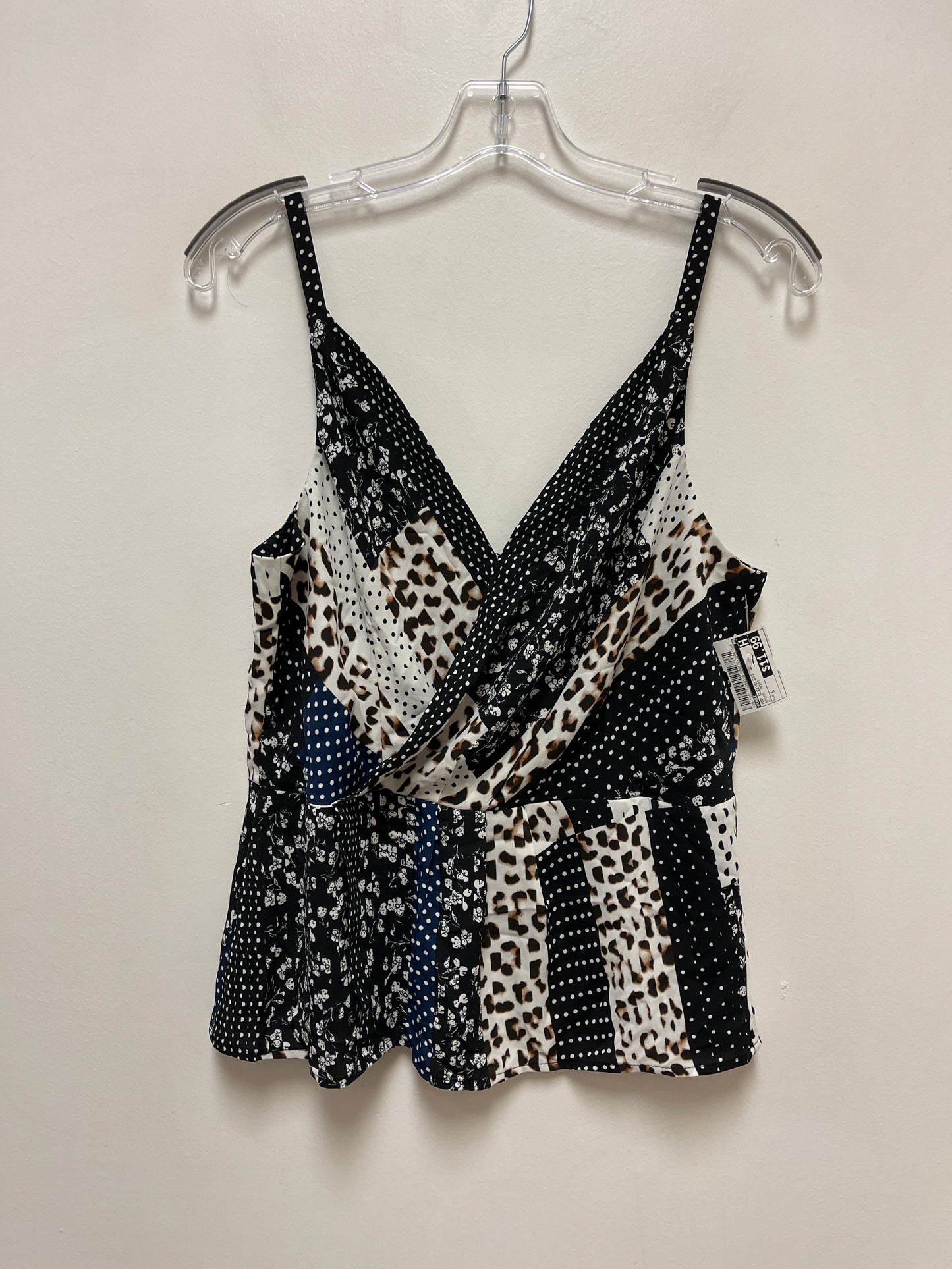 Top Sleeveless By Cabi In Animal Print, Size: S