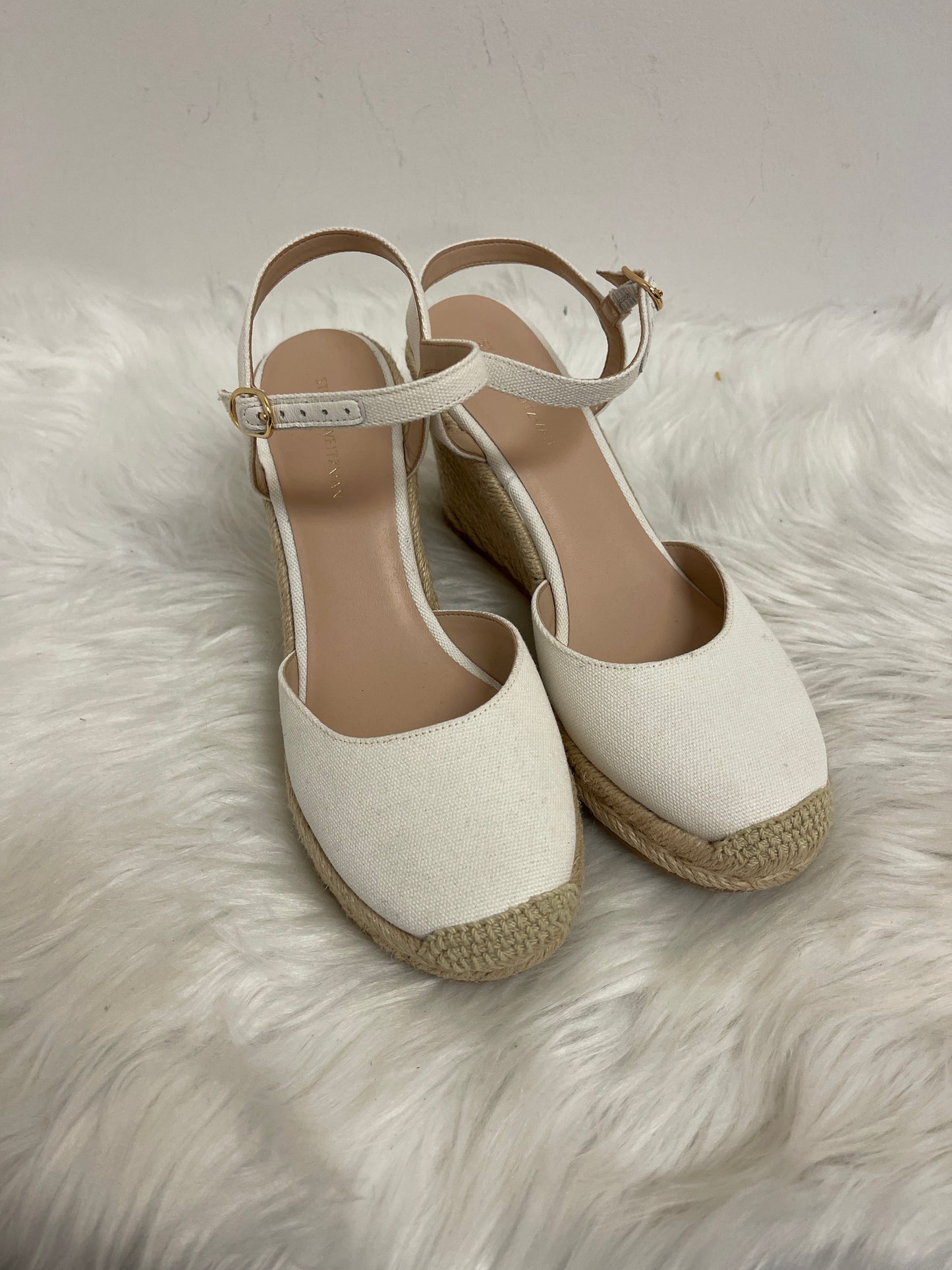 Shoes Heels Platform By Stuart Weitzman In Cream, Size: 6.5