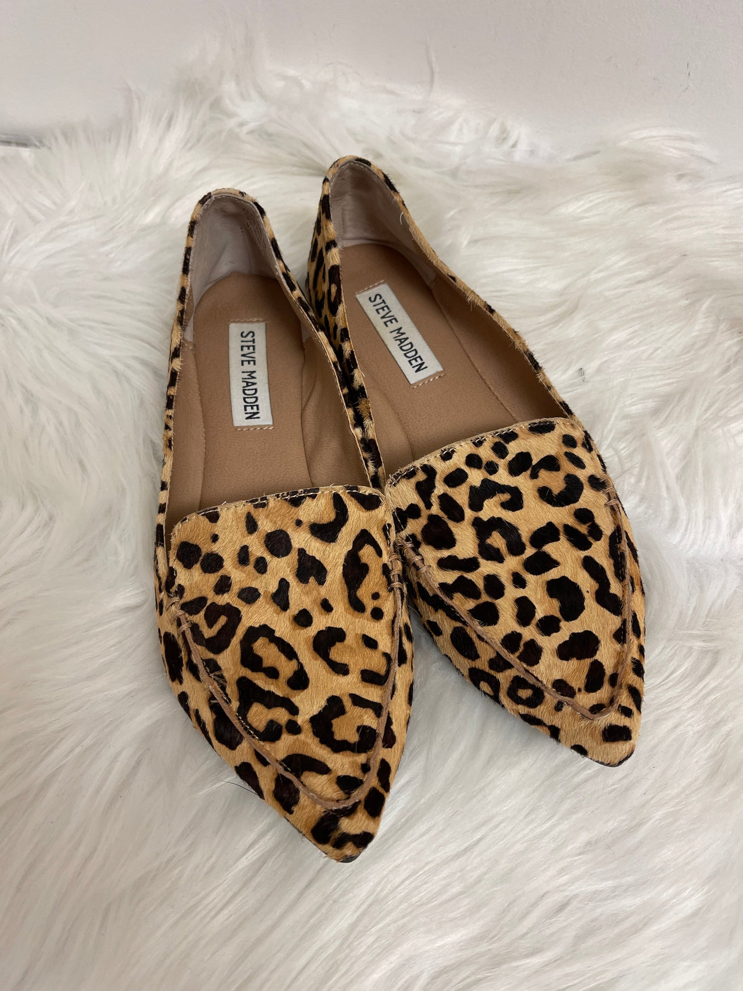 Shoes Flats By Steve Madden In Animal Print, Size: 6