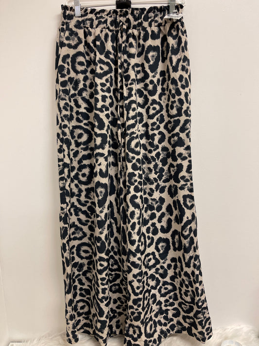 Pants Wide Leg By Shein In Animal Print, Size: L