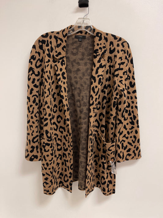 Cardigan By J. Crew In Animal Print, Size: S