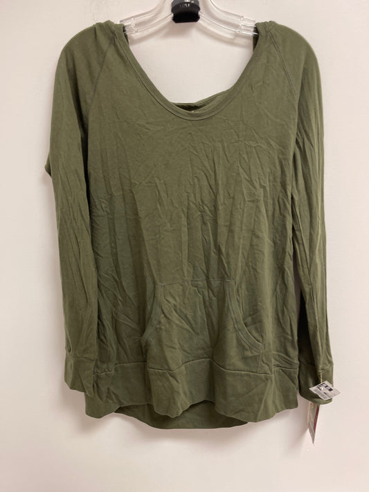 Top Long Sleeve Basic By Mossimo In Green, Size: L