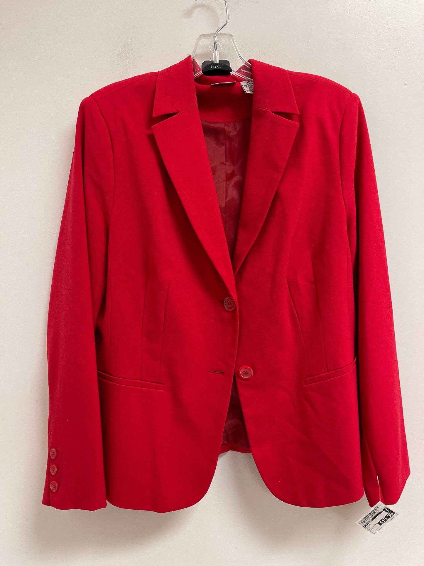 Blazer By Kim Rogers In Red, Size: L