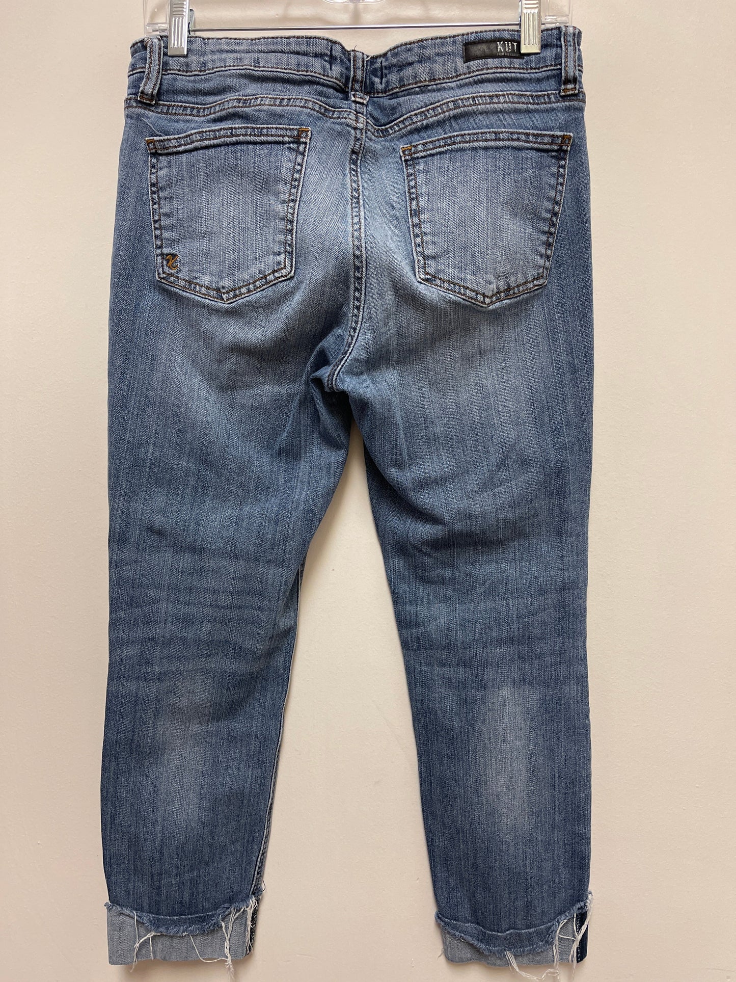 Jeans Cropped By Kut In Blue Denim, Size: 6