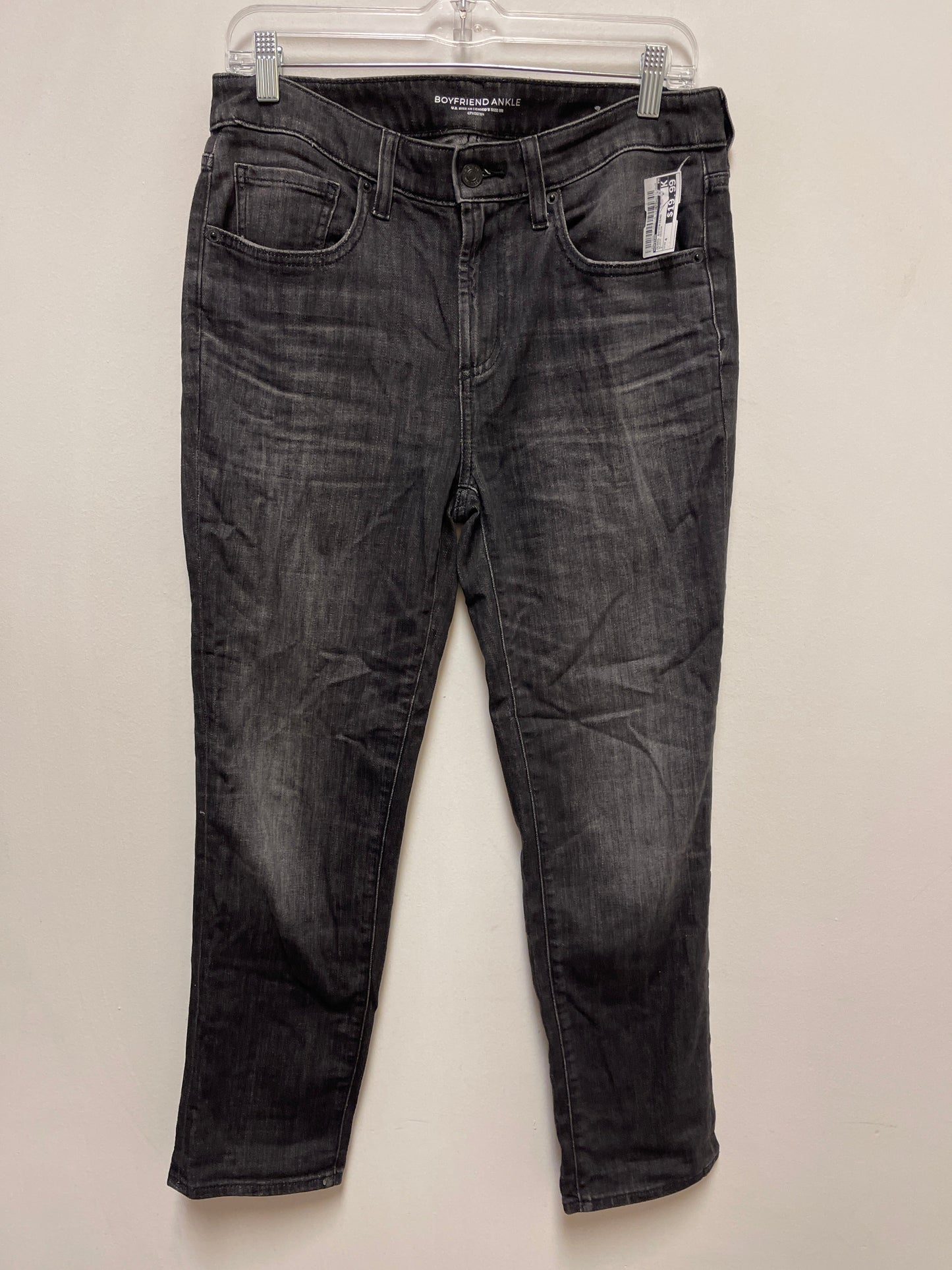 Jeans Boyfriend By Chicos In Black Denim, Size: 4