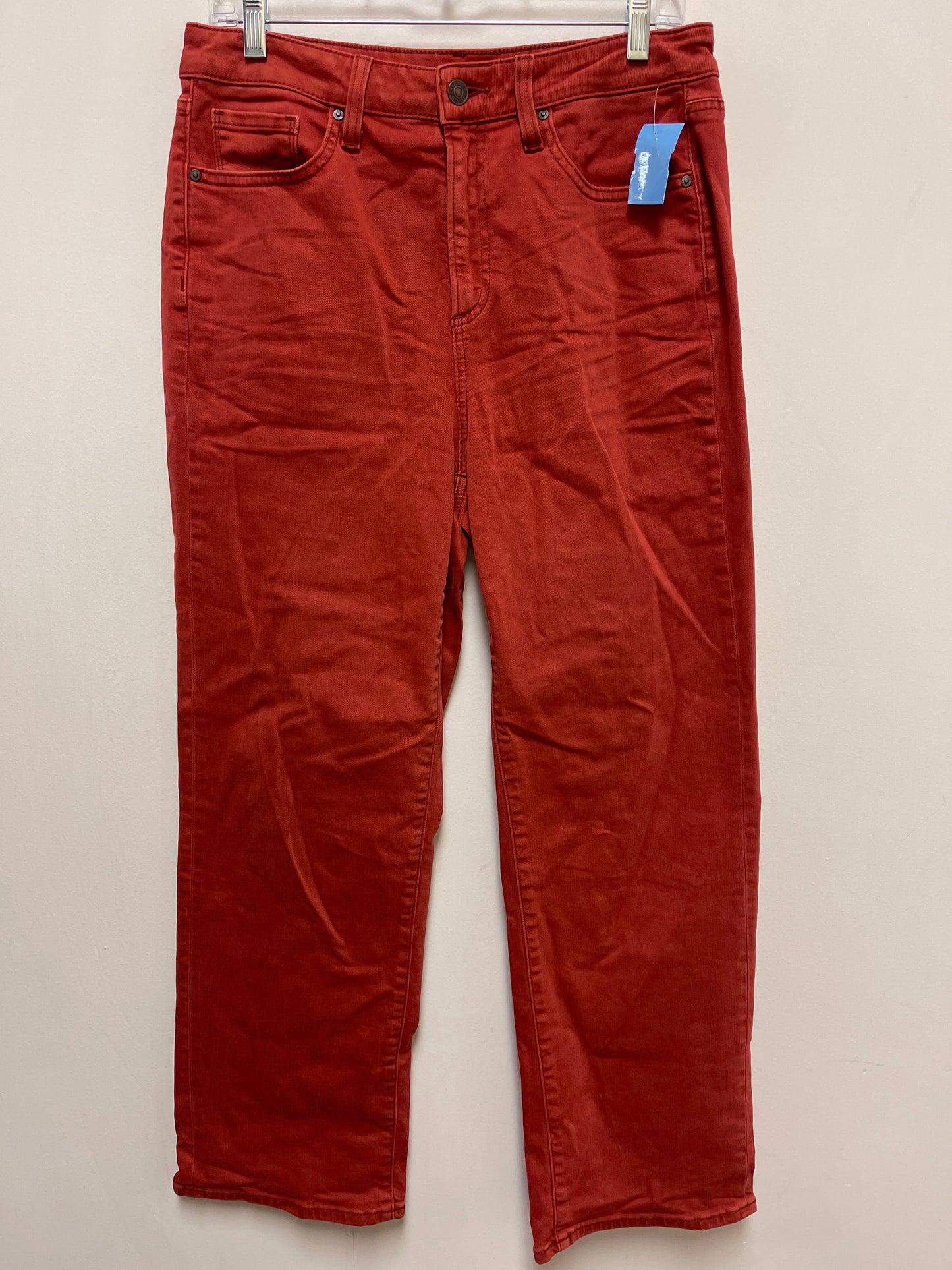 Jeans Straight By Chicos In Orange, Size: 8