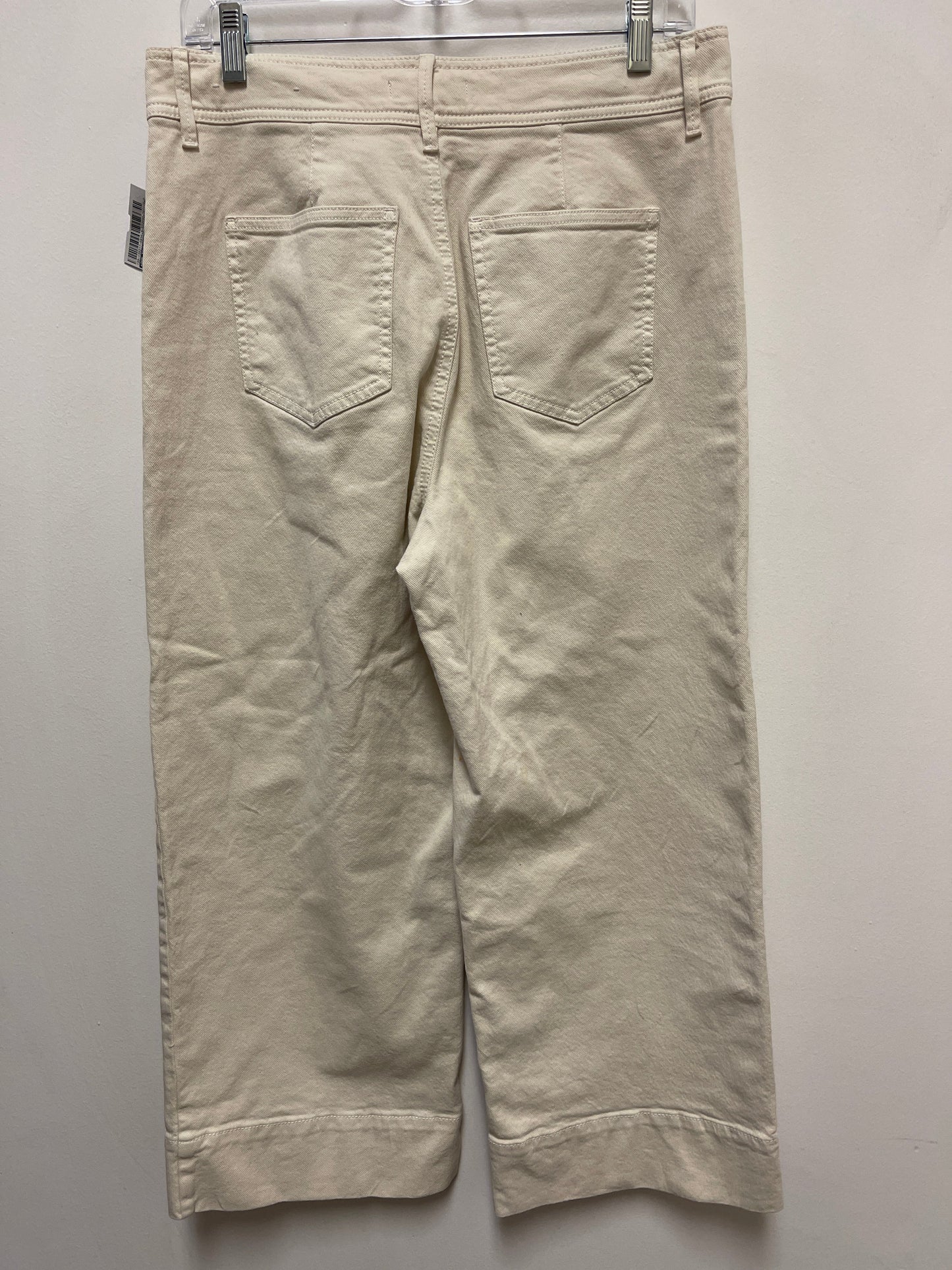 Jeans Wide Leg By Ann Taylor In Cream, Size: 8p